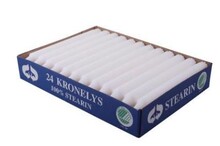 KRONELYS HVID 2,2X20 CM 24 STK.