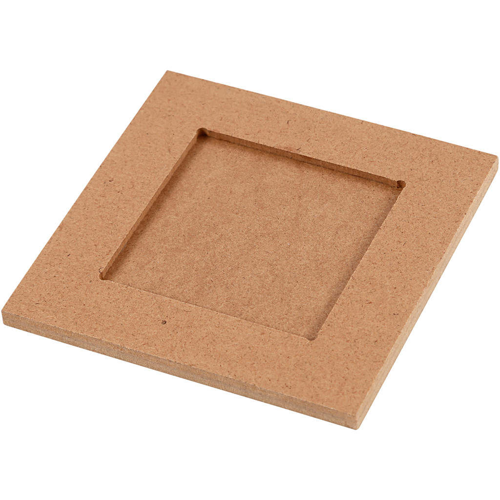 Collageramme, str. 10x10 cm, dybde 3 mm, MDF, , 1stk ...