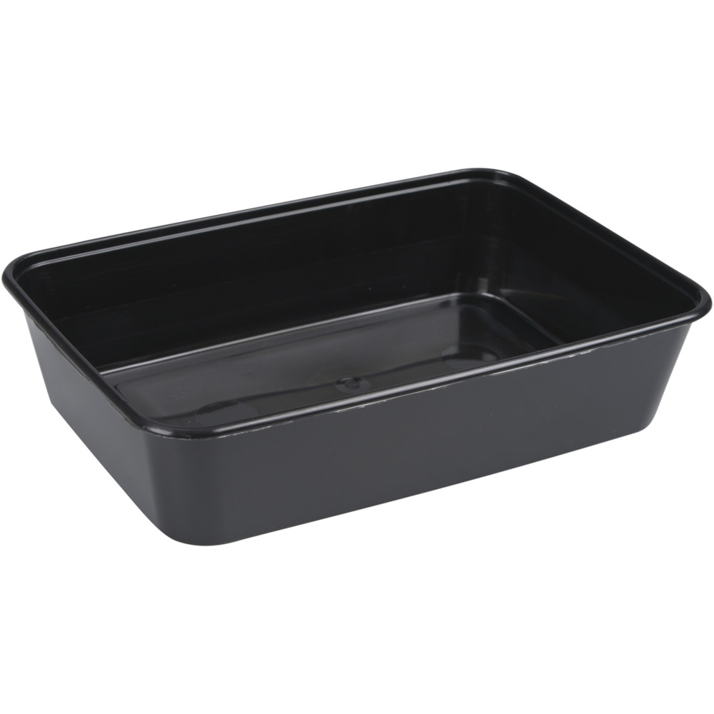 Plastbakke, 17,5x11,9x4cm, 500 Ml, 500 Ml, Sort, PP, 1-rums - Køb ...