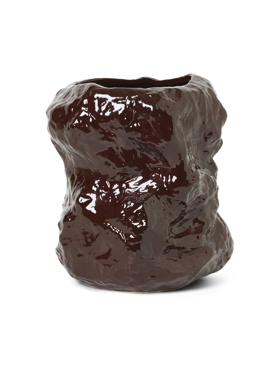 Tuck Vase fra Ferm Living (Red brown)