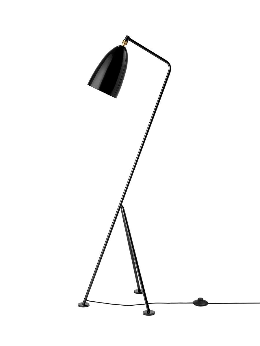 Gräshoppa Gulvlampe fra GUBI (Black Glossy)