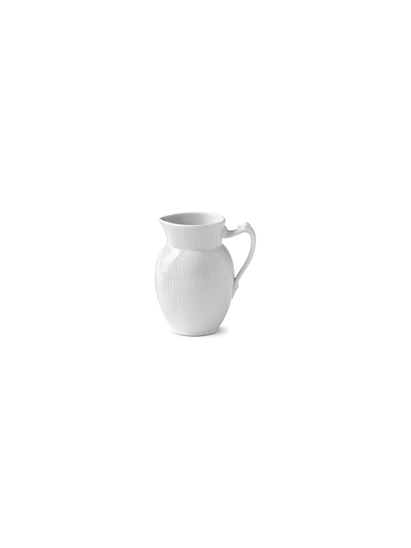 Royal Copenhagen Hvid Riflet, kande 38 cl