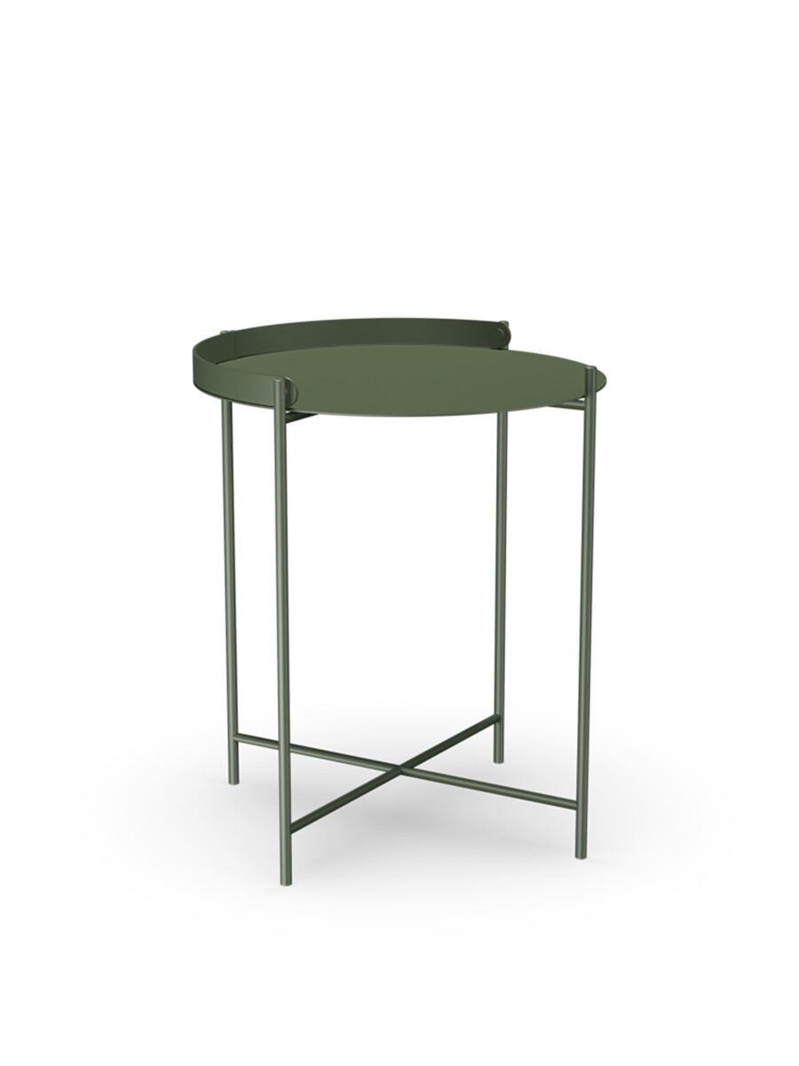 Edge Tray Table, Ø 46 cm fra Houe (Olive Green)