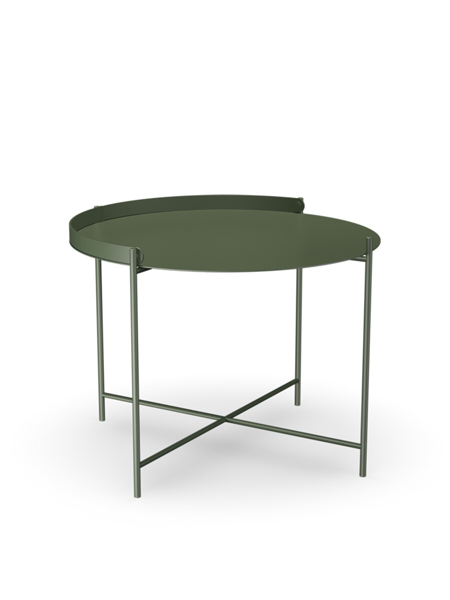 Edge Tray Table, Ø 62 cm fra Houe (Olive Green)