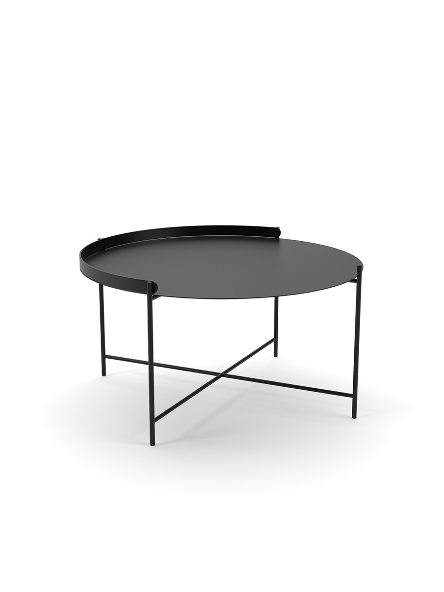 Edge Tray Table, Ø 76 cm fra Houe (Black)