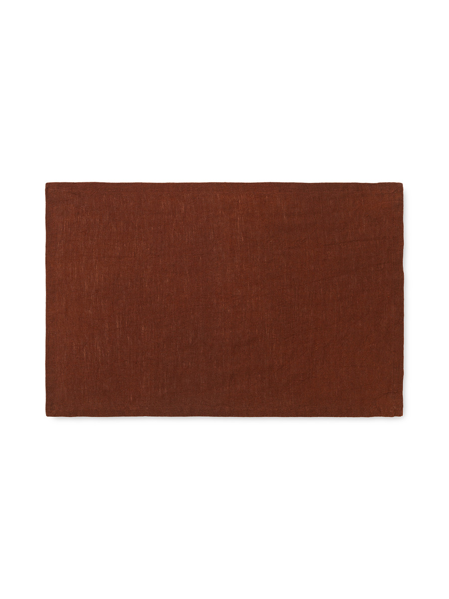 Linen Placemat, 2 stk. fra Ferm Living (Cinnamon)