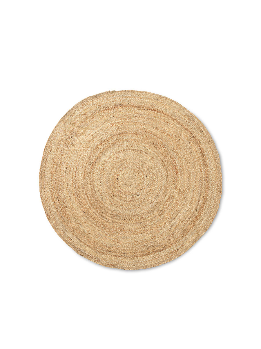 Eternal Round Jute Rug - Natural fra Ferm Living (Small: Ø120 cm )