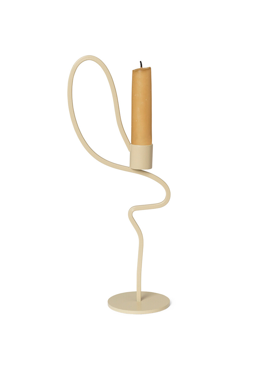 Valse Candleholder, high fra Ferm Living (Cashmere)