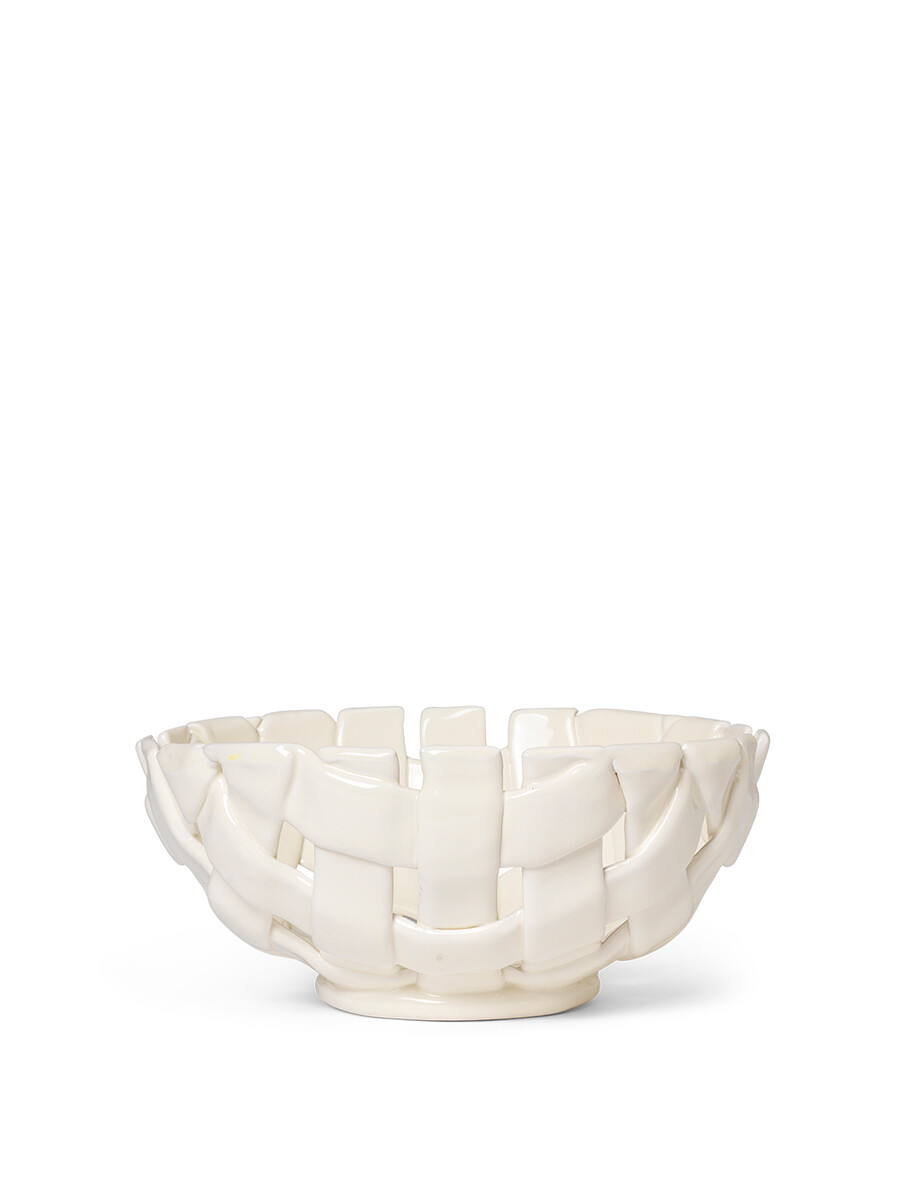 Plait Bowl, Ø24 cm fra Ferm Living (Off-white)