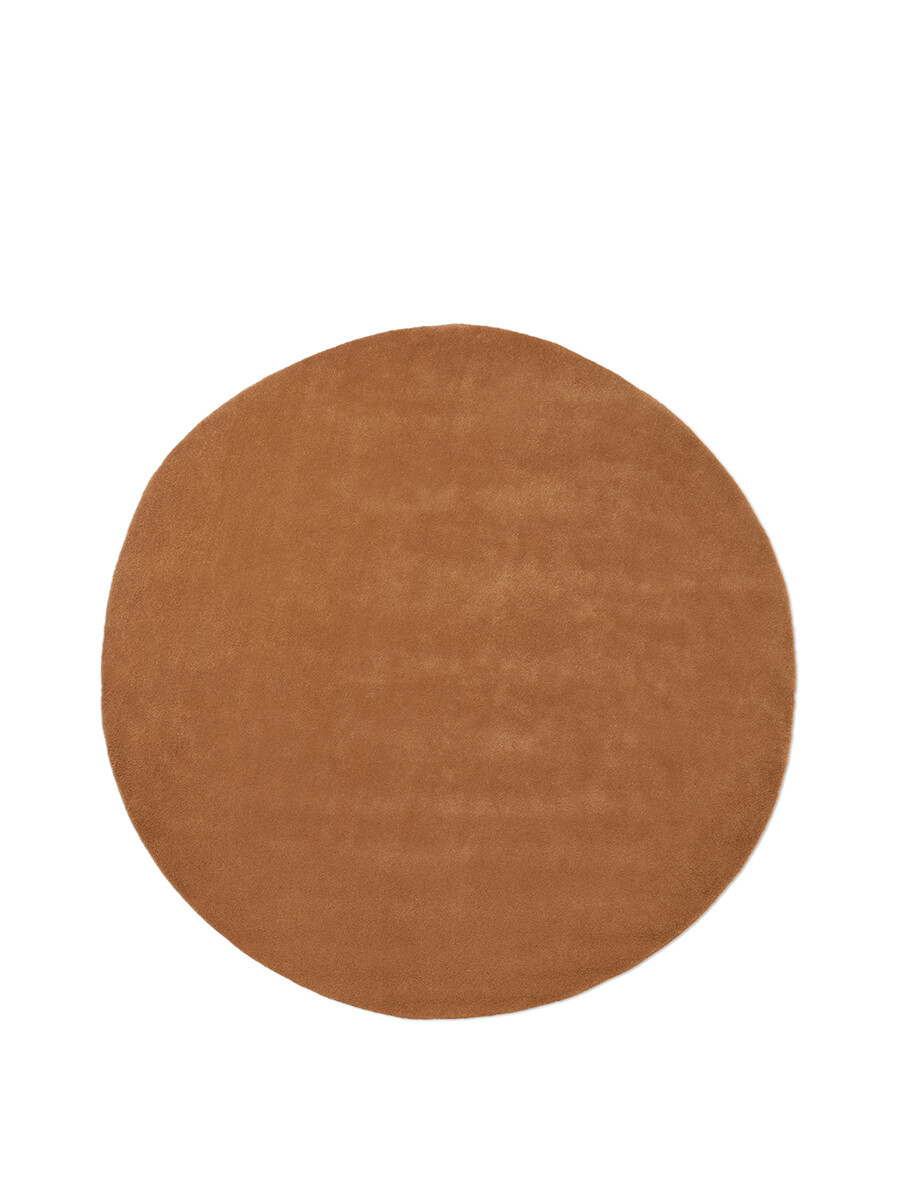 Stille Tufted Rug, Ø240 cm fra Ferm Living (Toffee)