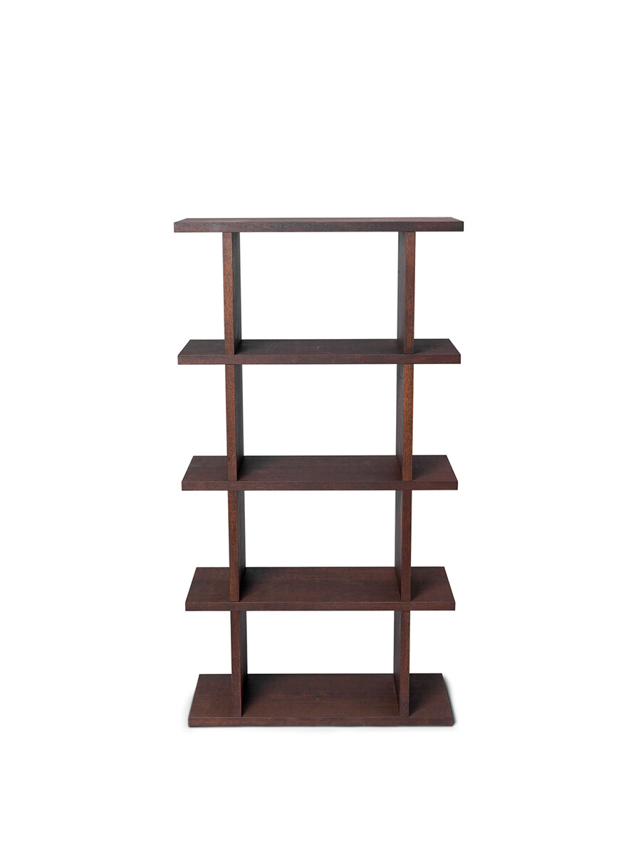 Kona Bookcase, 1x4 fra Ferm Living (Dark stained oak)