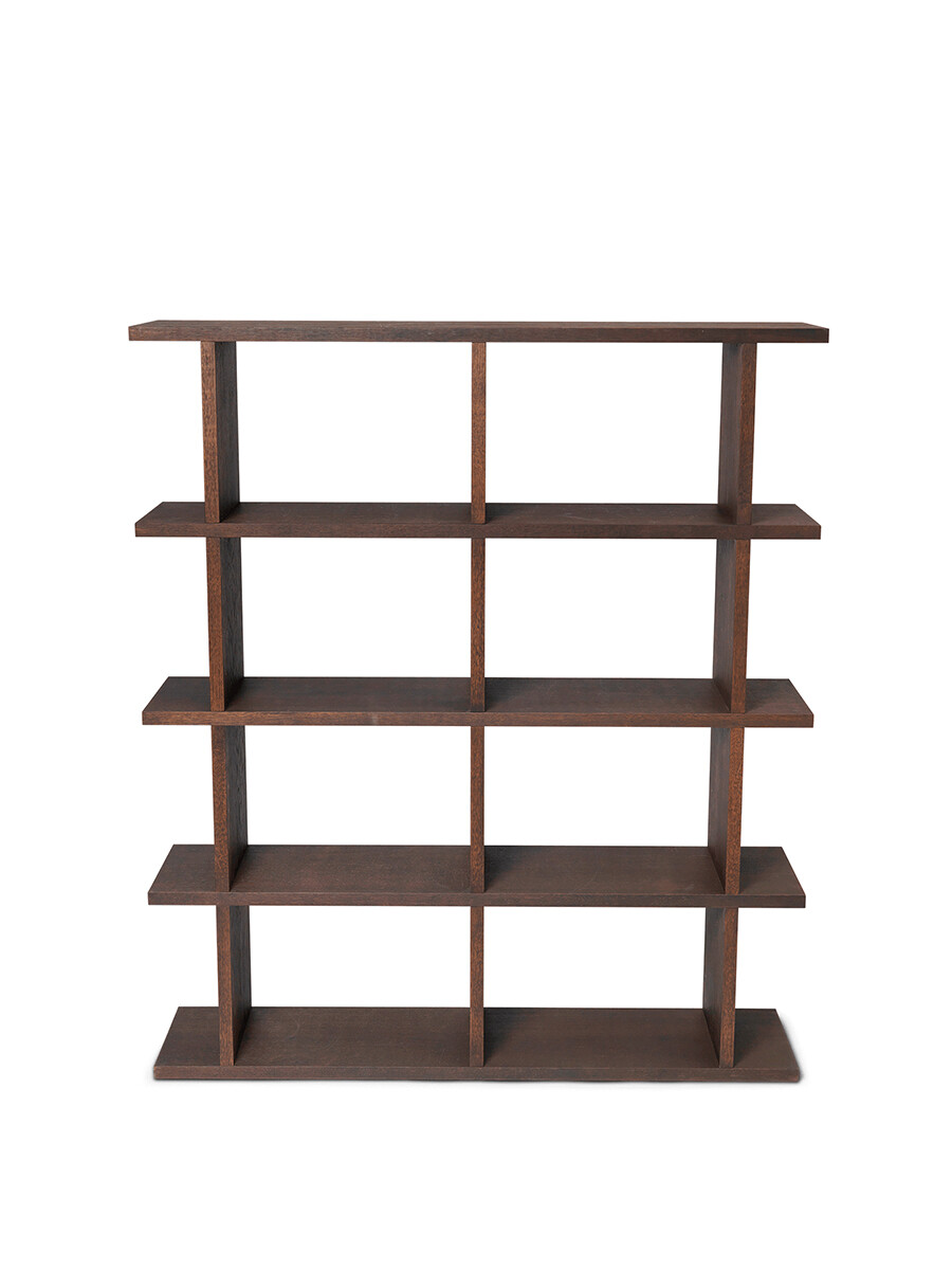 Kona Bookcase, 2x4 fra Ferm Living (Dark stained oak)