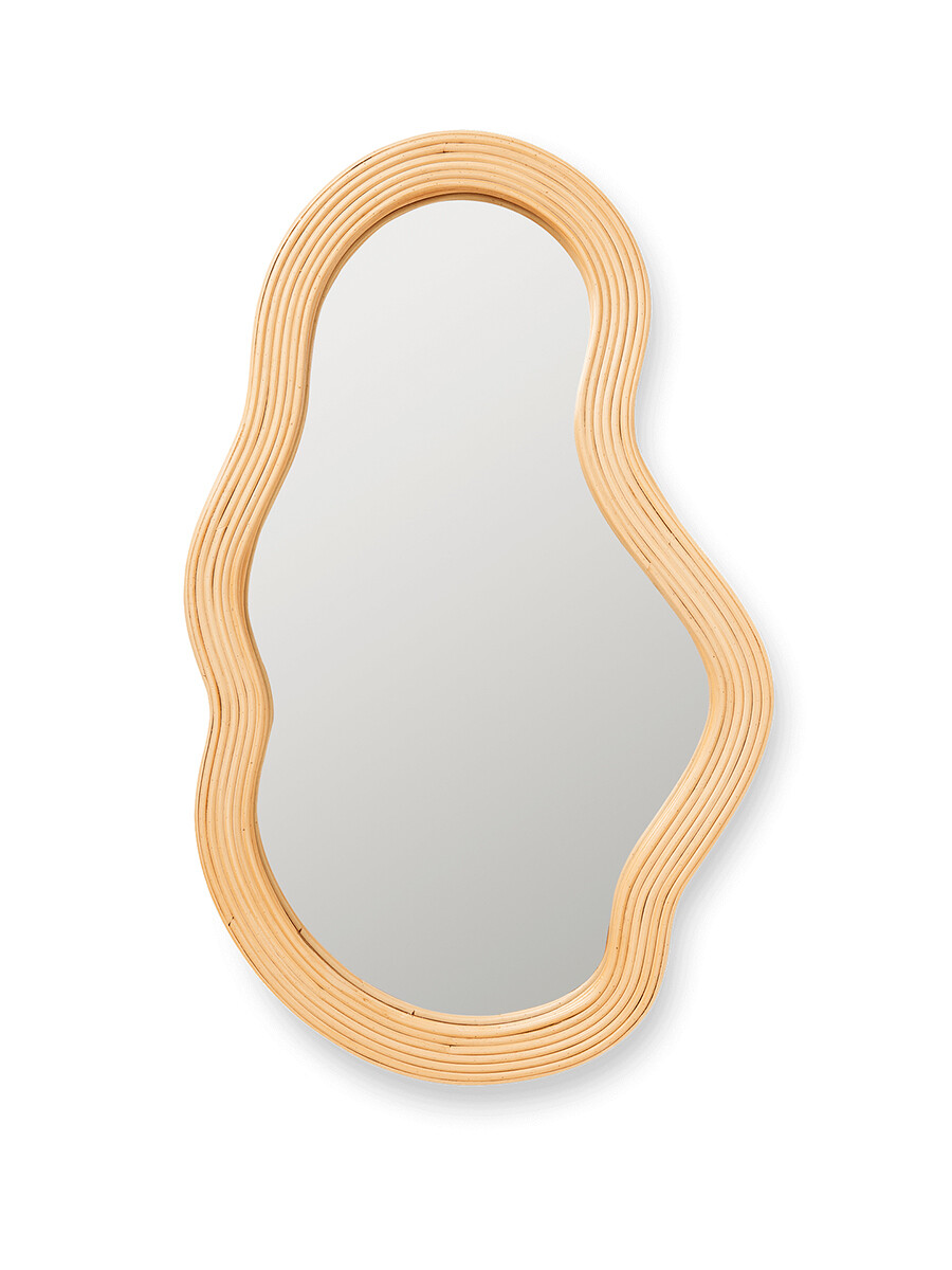 Pond Mirror Medium, rattan fra Ferm Living