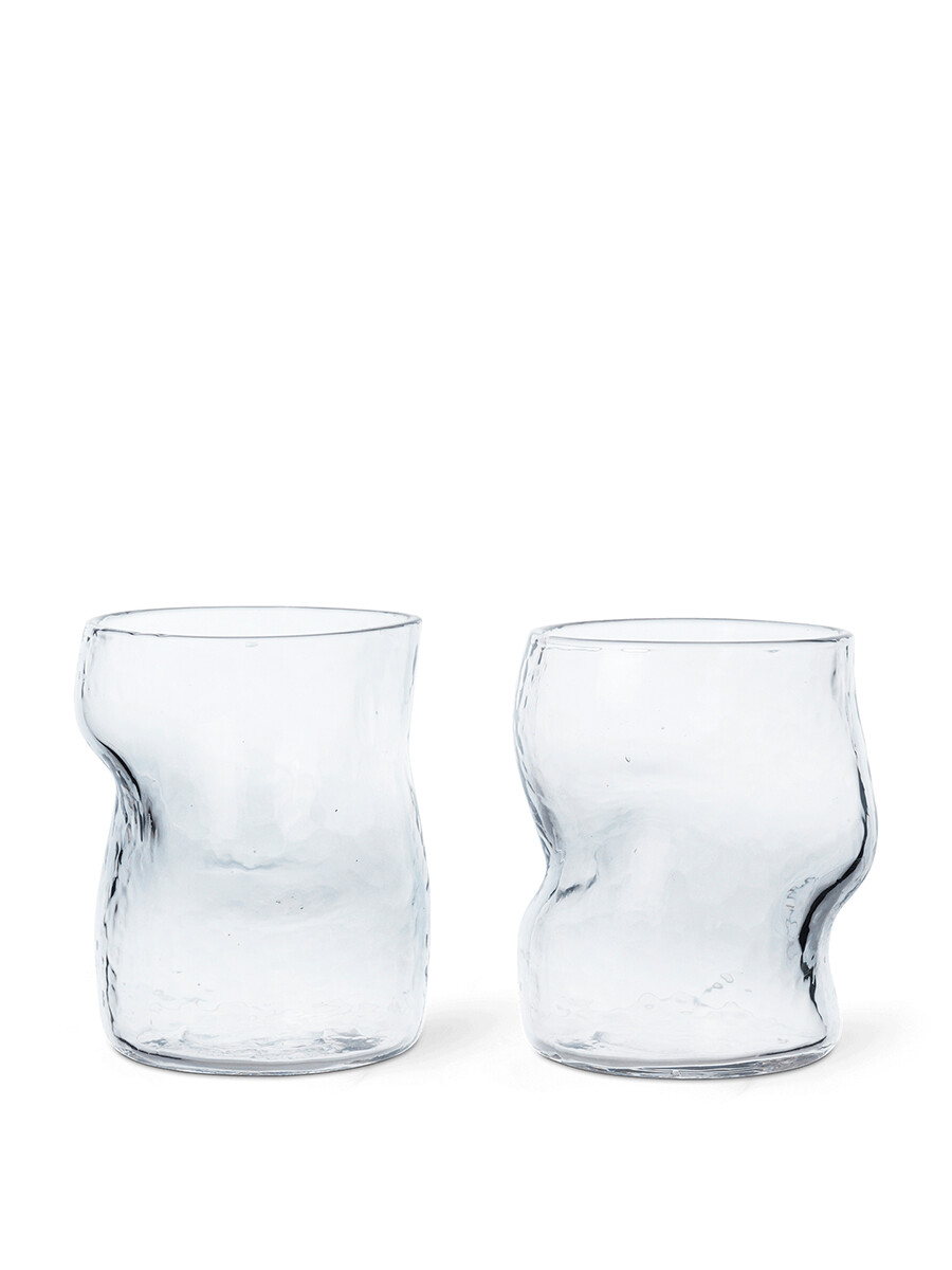 Dimple Glass, set of 2 fra Ferm Living