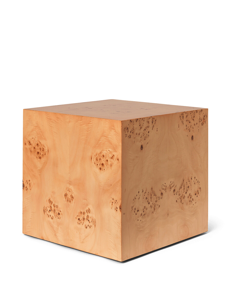 Burl Cube Side Table fra Ferm Living