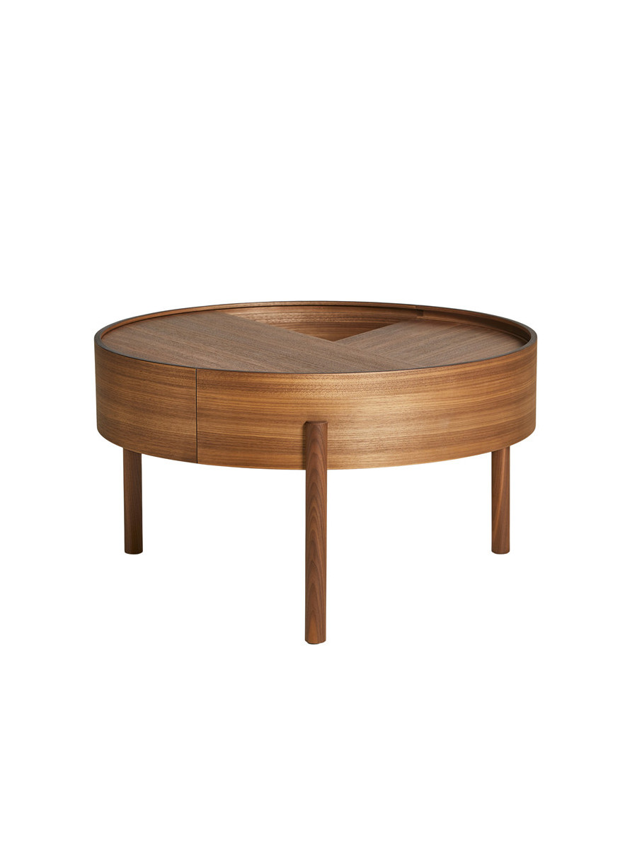 Arc Coffee Table, Ø 66 cm fra Woud (Walnut)