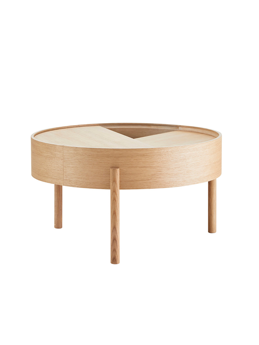 Arc Coffee Table, Ø 66 cm fra Woud (Oiled Oak)