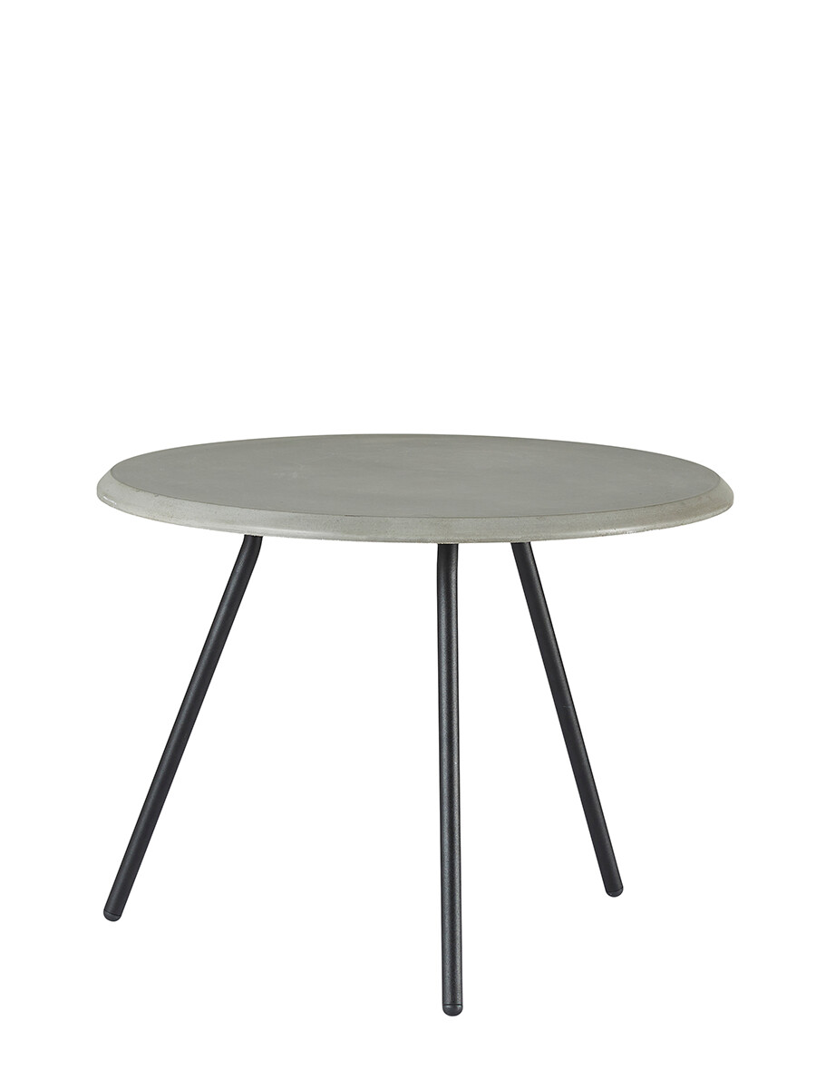 Soround Coffee Table, Ø 60 cm fra Woud (Concrete top, H 44,5 cm)