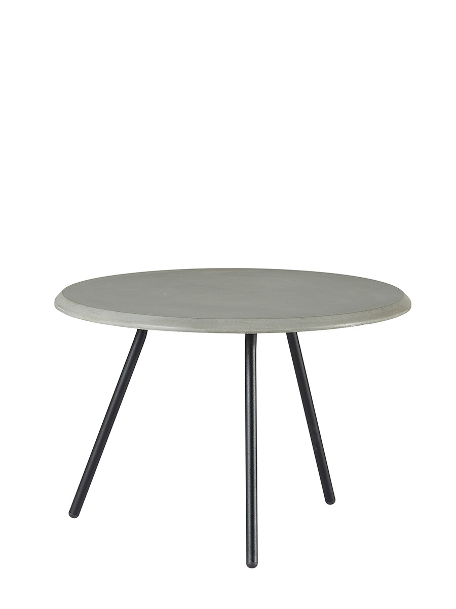 Soround Coffee Table, Ø 60 cm fra Woud (Concrete top, H 40,5 cm)