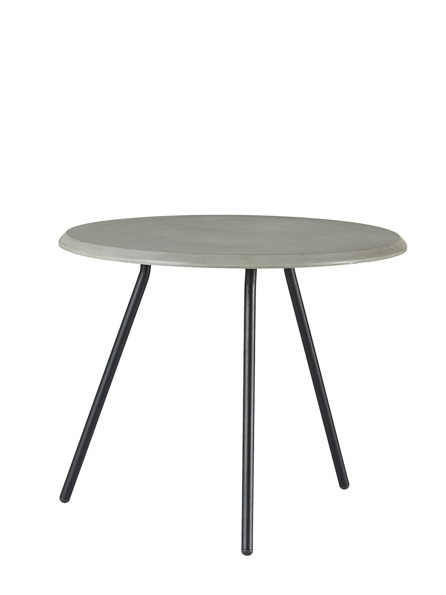 Soround Coffee Table, Ø 60 cm fra Woud (Concrete top, H 49 cm)