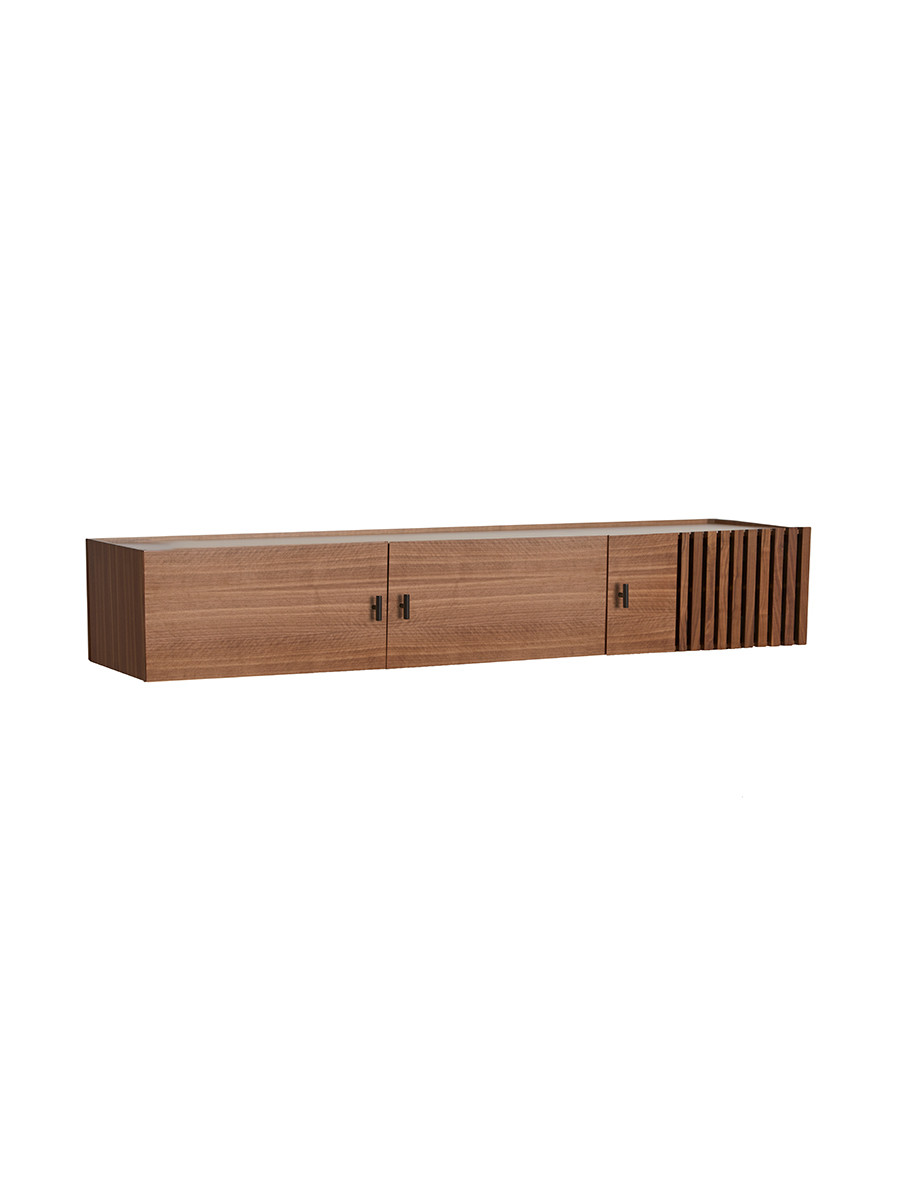 Array Low Sideboard, wall-mounted fra Woud (Walnut)