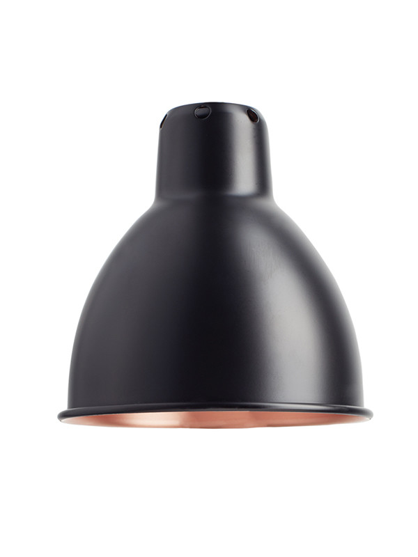 Lampeskærme fra Lampe Gras (Sort/kobber inderside, Round shade/skærm - Ø140mm)