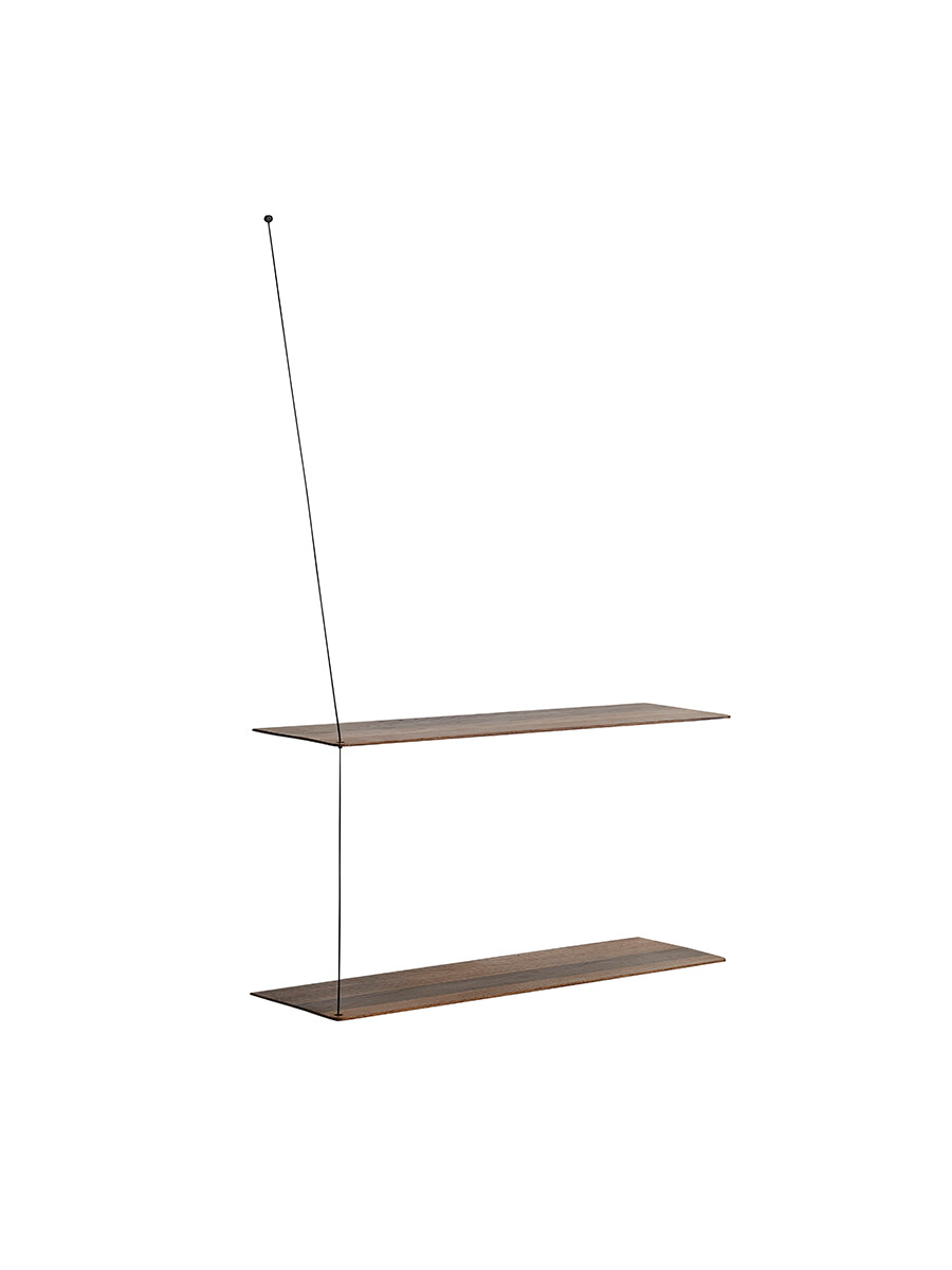 Stedge Shelf, 80 cm fra Woud (Røget eg, 2 hylder)