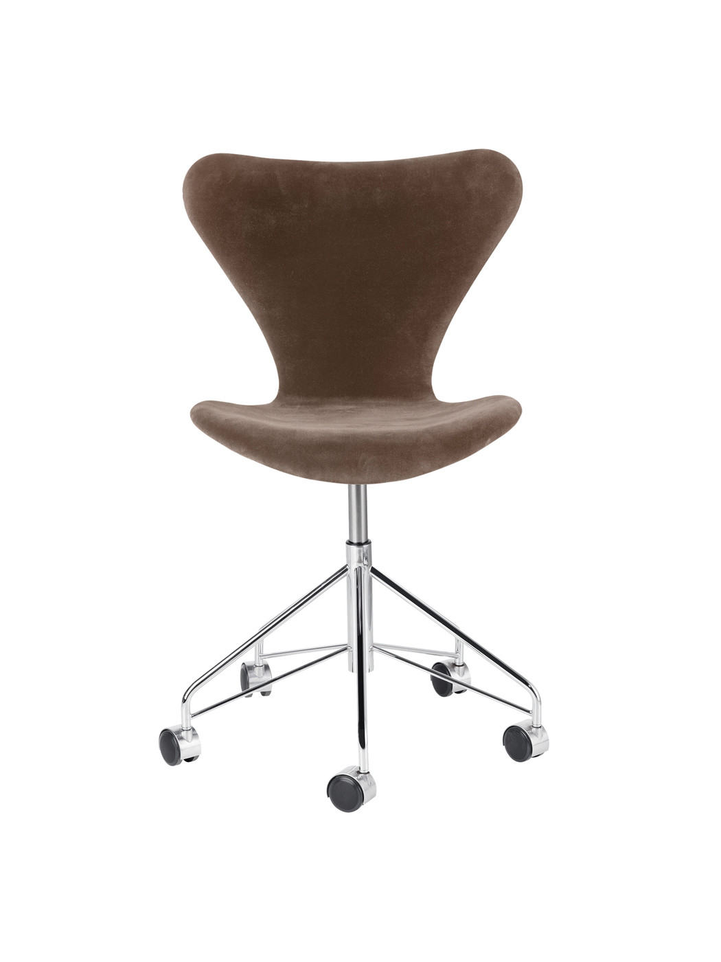 3117 Serie 7 Kontorstol af Arne Jacobsen (Fuldpolstret, Belfast (velour), Grey brown)