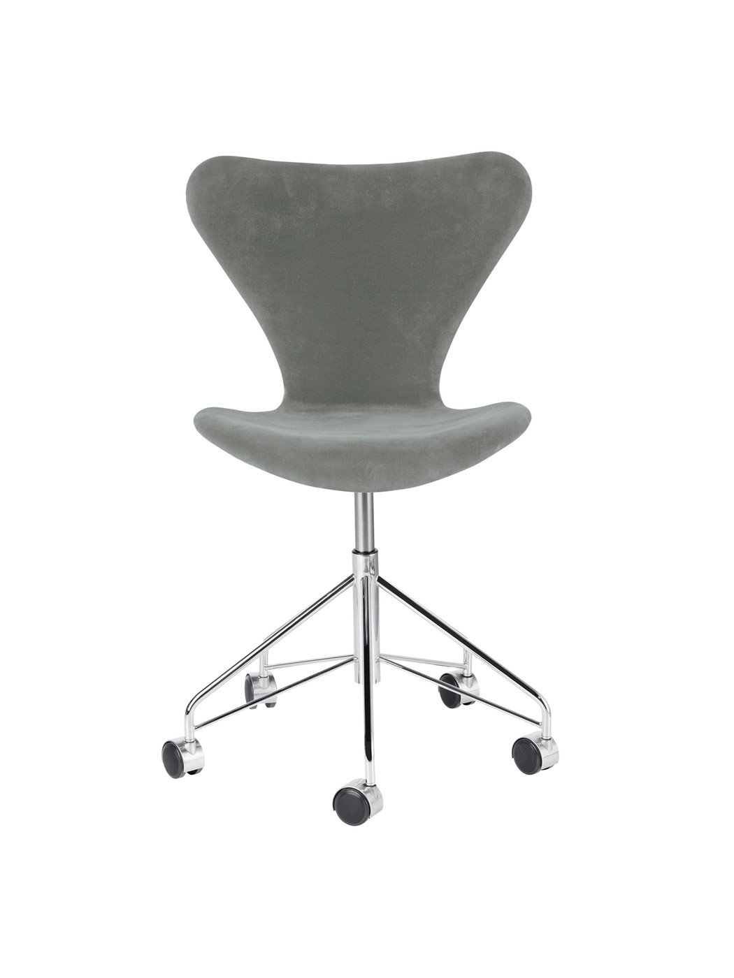 3117 Serie 7 Kontorstol af Arne Jacobsen (Fuldpolstret, Belfast (velour), Seal grey)