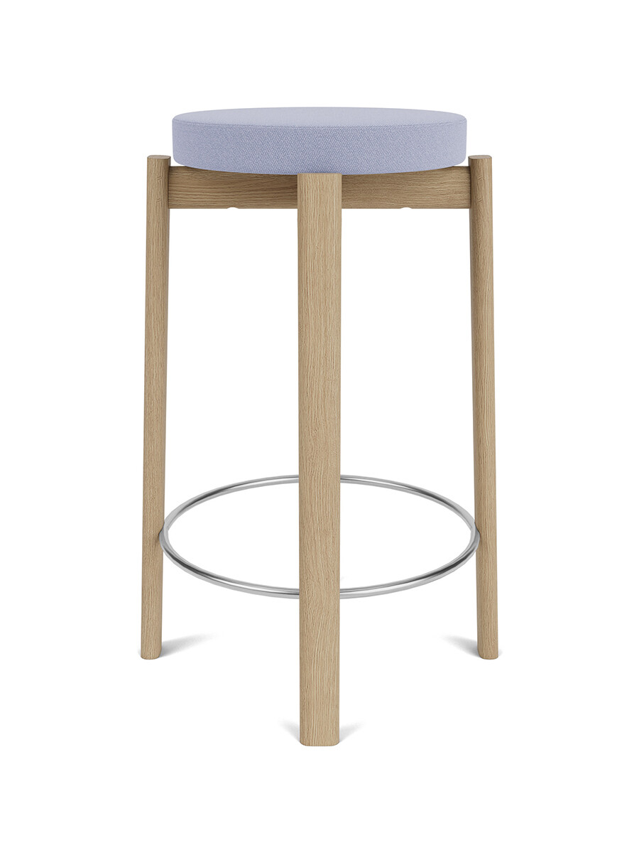 Passage Counter Stool, upholstered fra Audo Copenhagen (Oak / Vidar 0723)