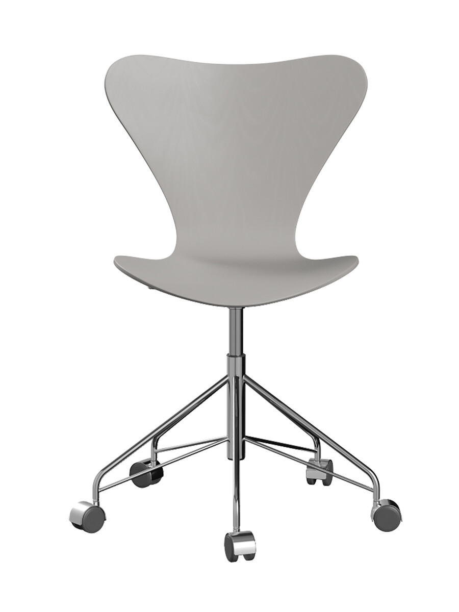 3117 Serie 7 Kontorstol af Arne Jacobsen (Uden polstring, Farvet ask, Nine grey)