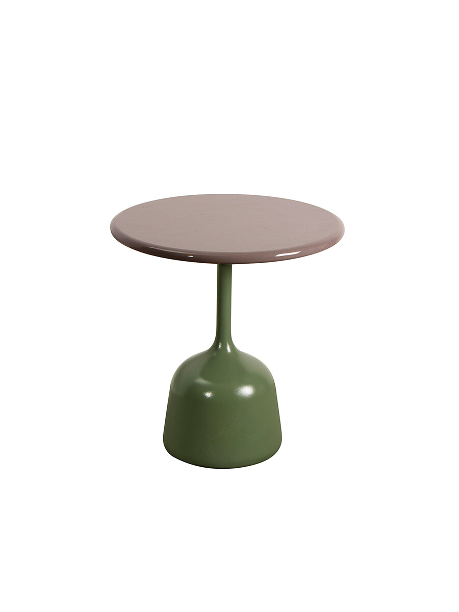 Glaze Sofabord, lille fra Cane-line (Taupe, Green aluminium)