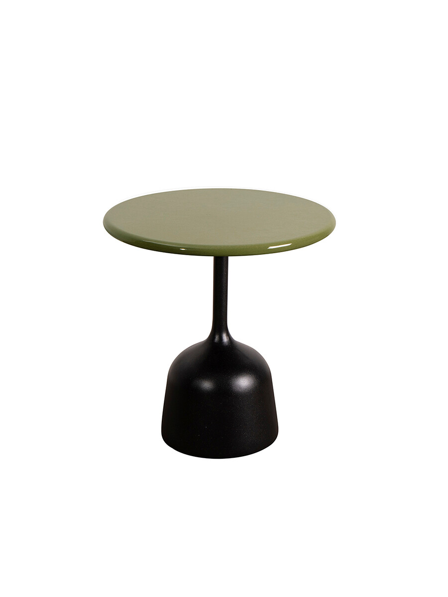 Glaze Sofabord, lille fra Cane-line (Green, Black aluminium)