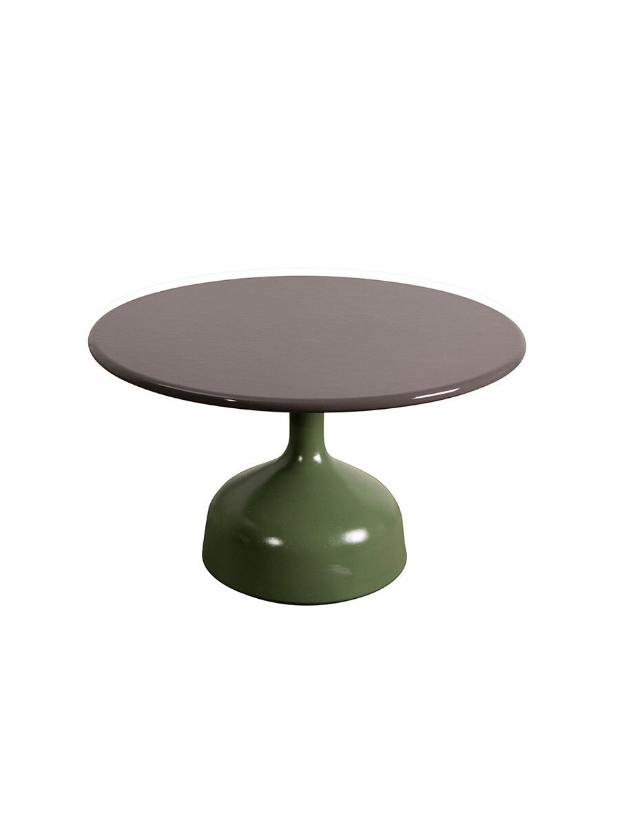 Glaze Sofabord, stor fra Cane-line (Taupe, Green aluminium)