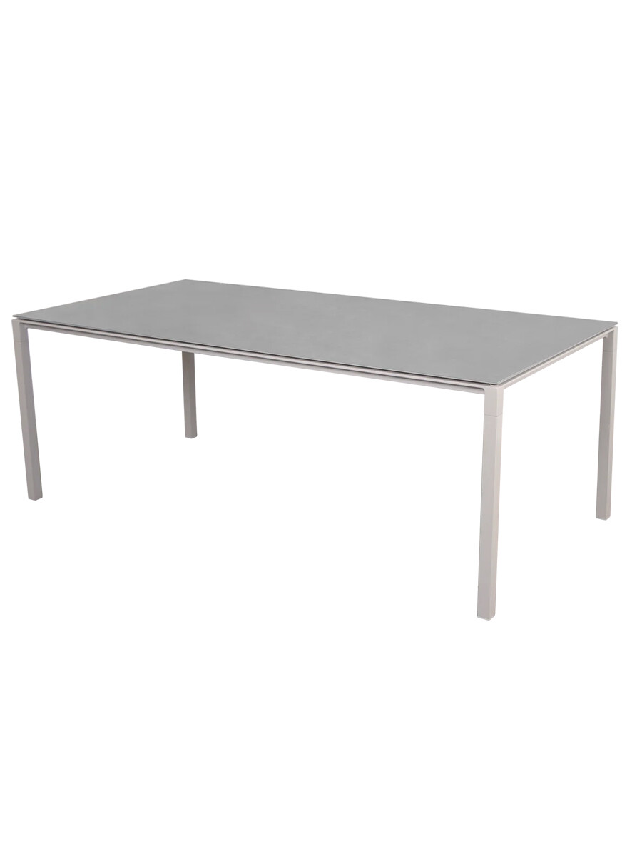 Pure Bord, 200x100 cm fra Cane-line (Concrete grey, Sand)