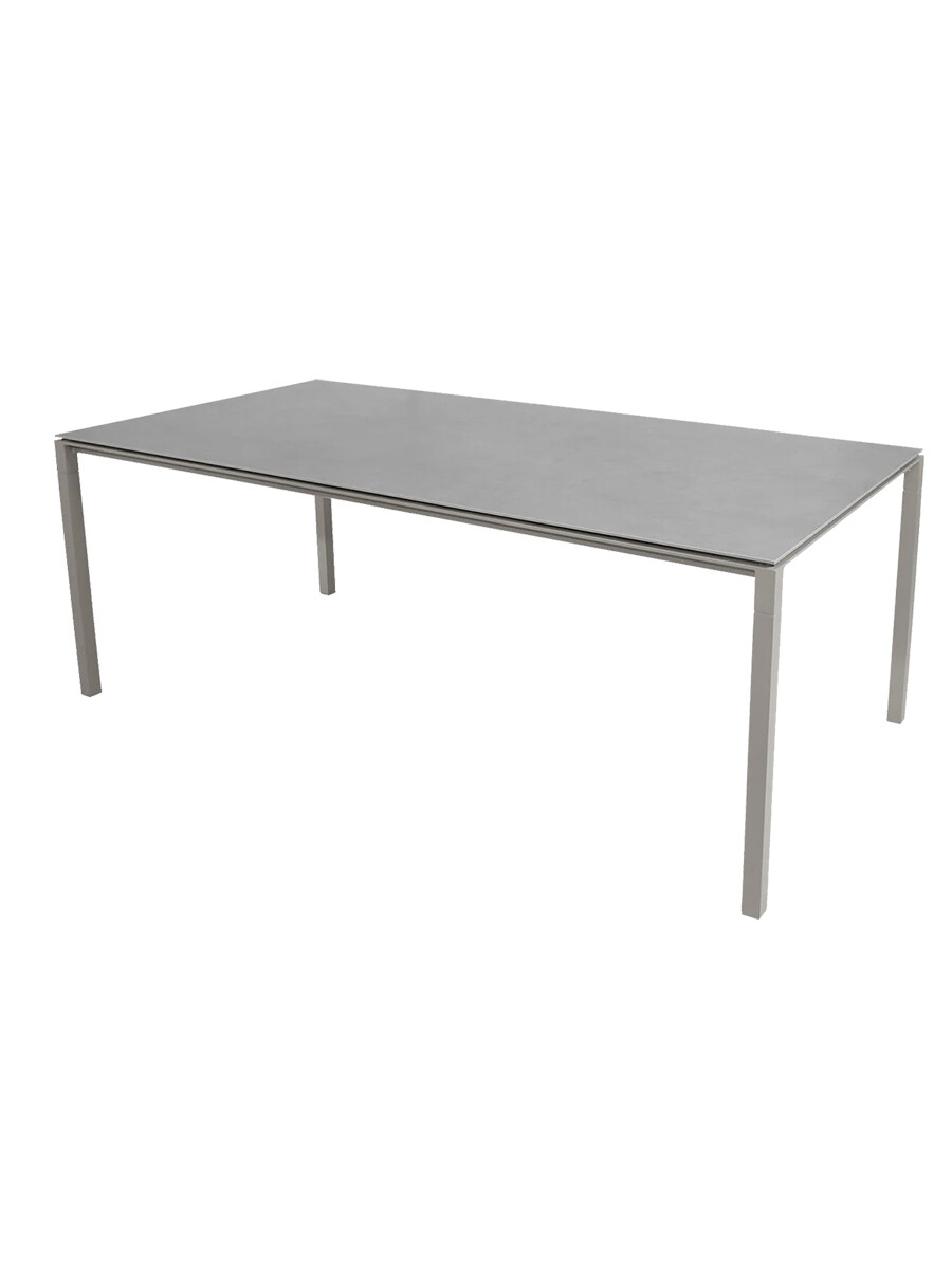 Pure Bord, 200x100 cm fra Cane-line (Concrete grey, Taupe)