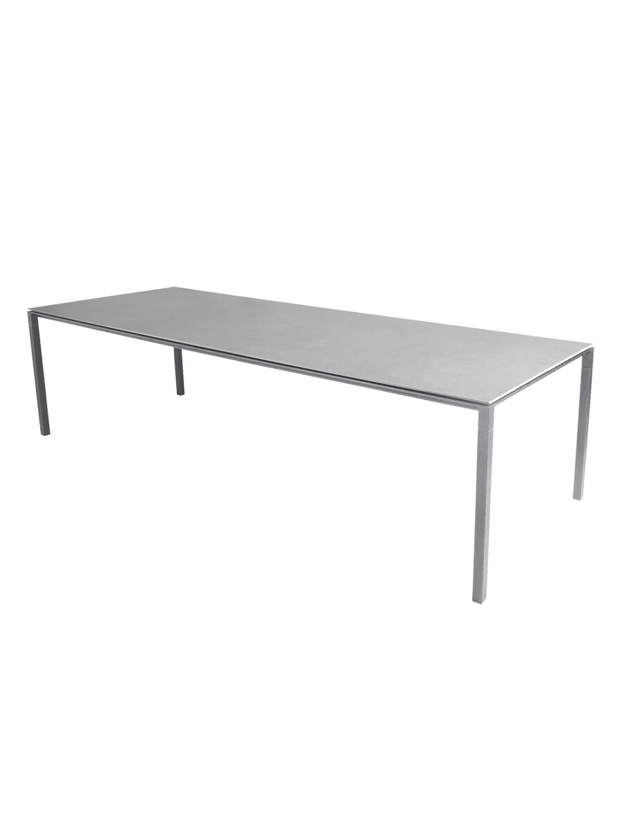 Pure Bord, 280x100 cm fra Cane-line (Concrete grey, Light grey)