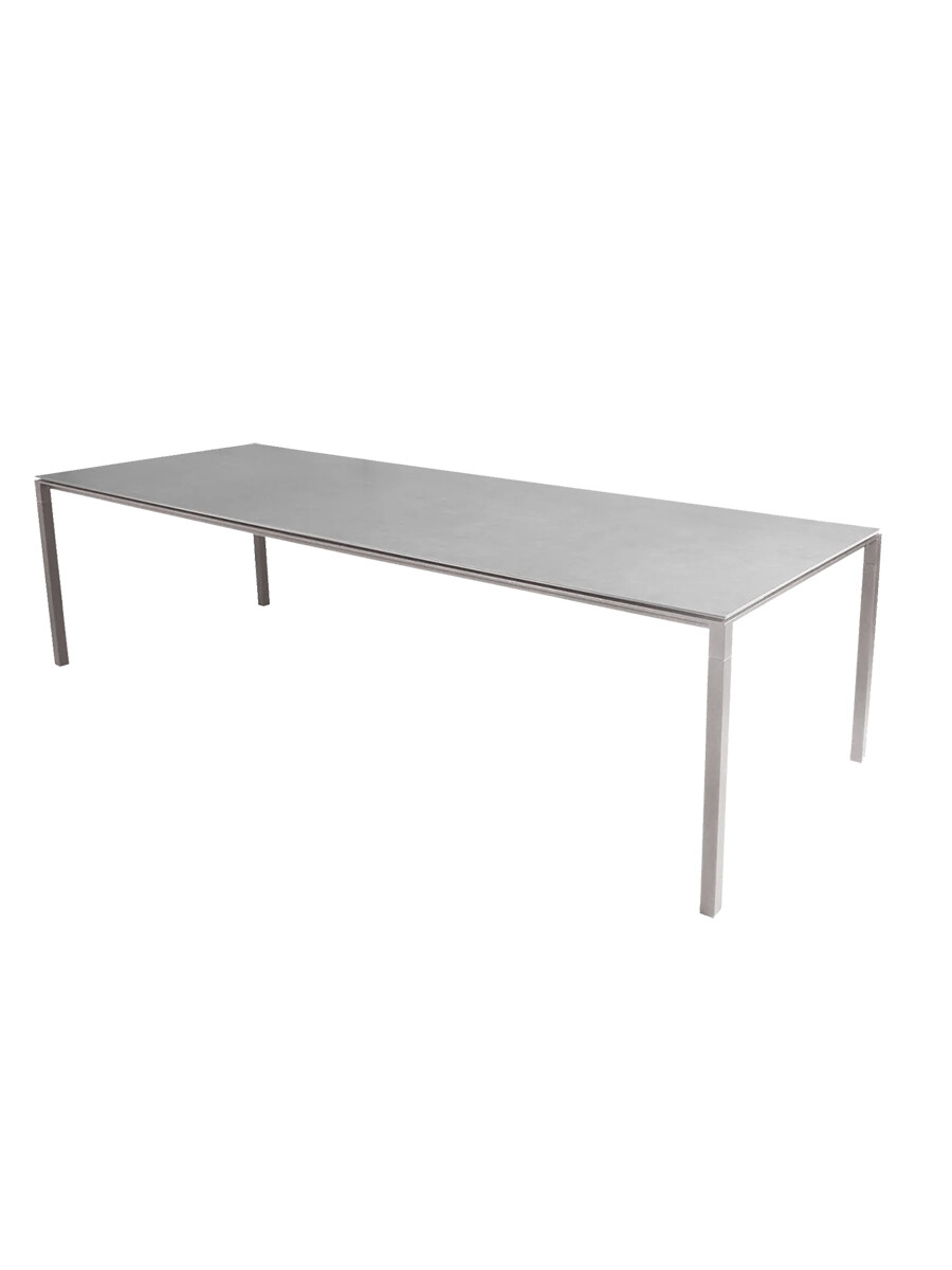 Pure Bord, 280x100 cm fra Cane-line (Concrete grey, Taupe)