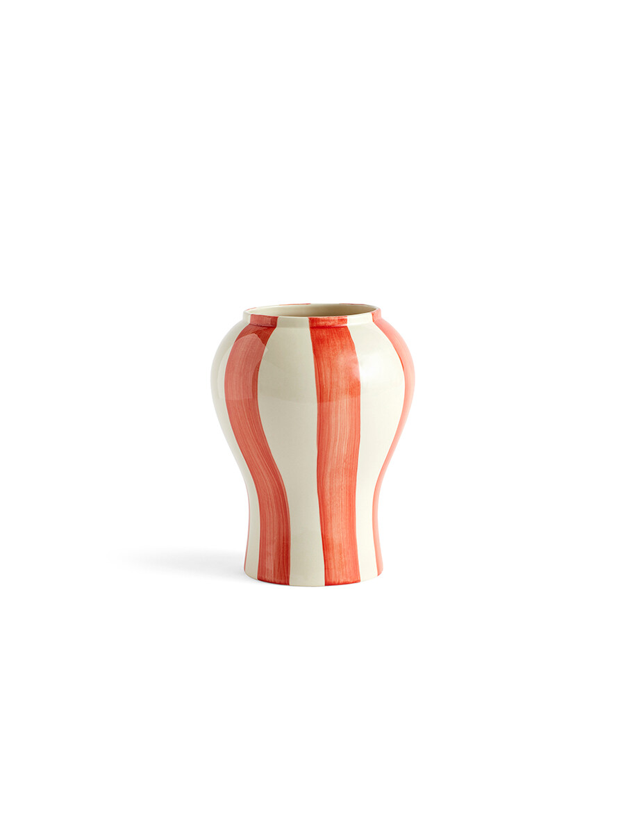 Sobremesa stripe vase fra Hay (Red, Small)