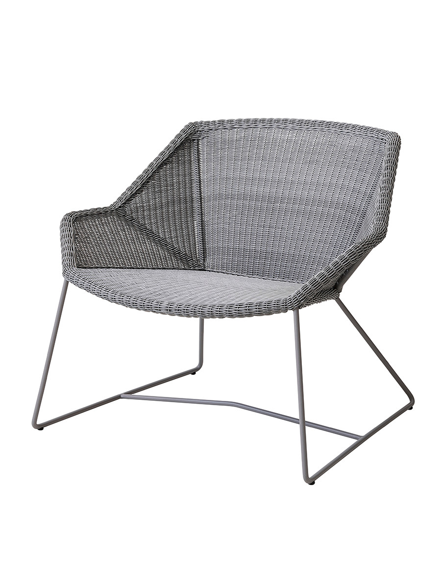 Breeze Loungestol fra Cane-line (Light grey, Ingen hynde)