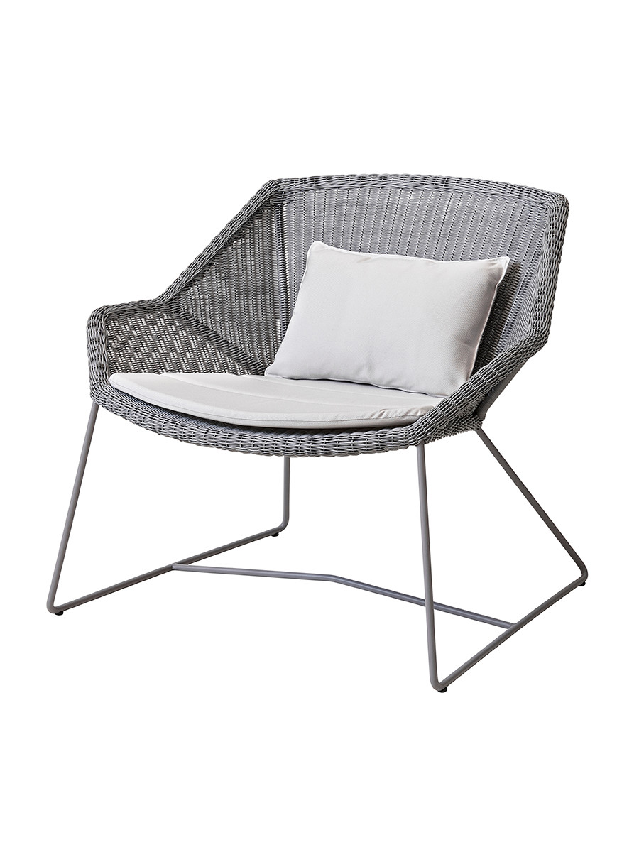 Breeze Loungestol fra Cane-line (Light grey, White, Cane-line Natté)