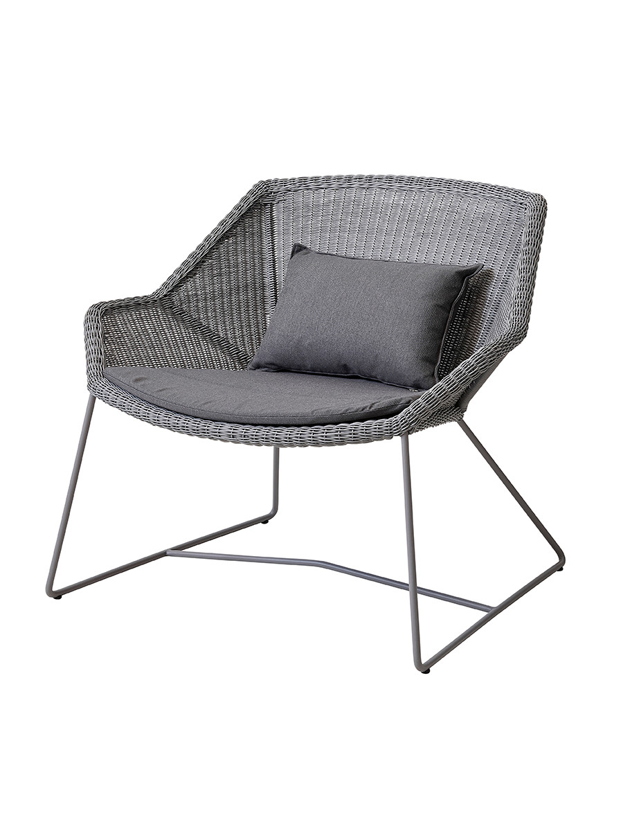 Breeze Loungestol fra Cane-line (Light grey, Grey, Cane-line Natté)