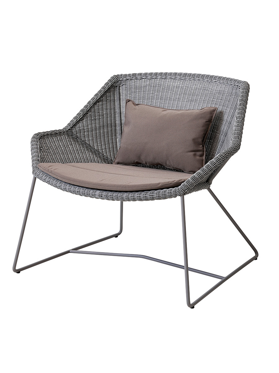 Breeze Loungestol fra Cane-line (Light grey, Taupe, Cane-line Natté)