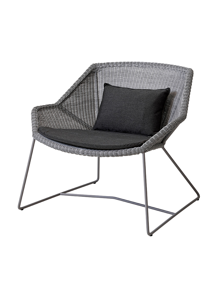 Breeze Loungestol fra Cane-line (Light grey, Black, Cane-line Natté)