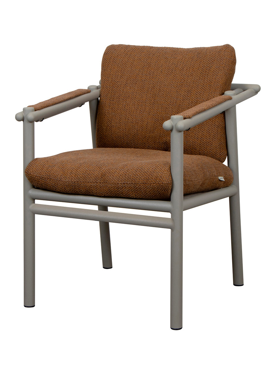 Sticks Chair, taupe aluminium fra Cane-line (Umber Brown, Cane-line Rise)