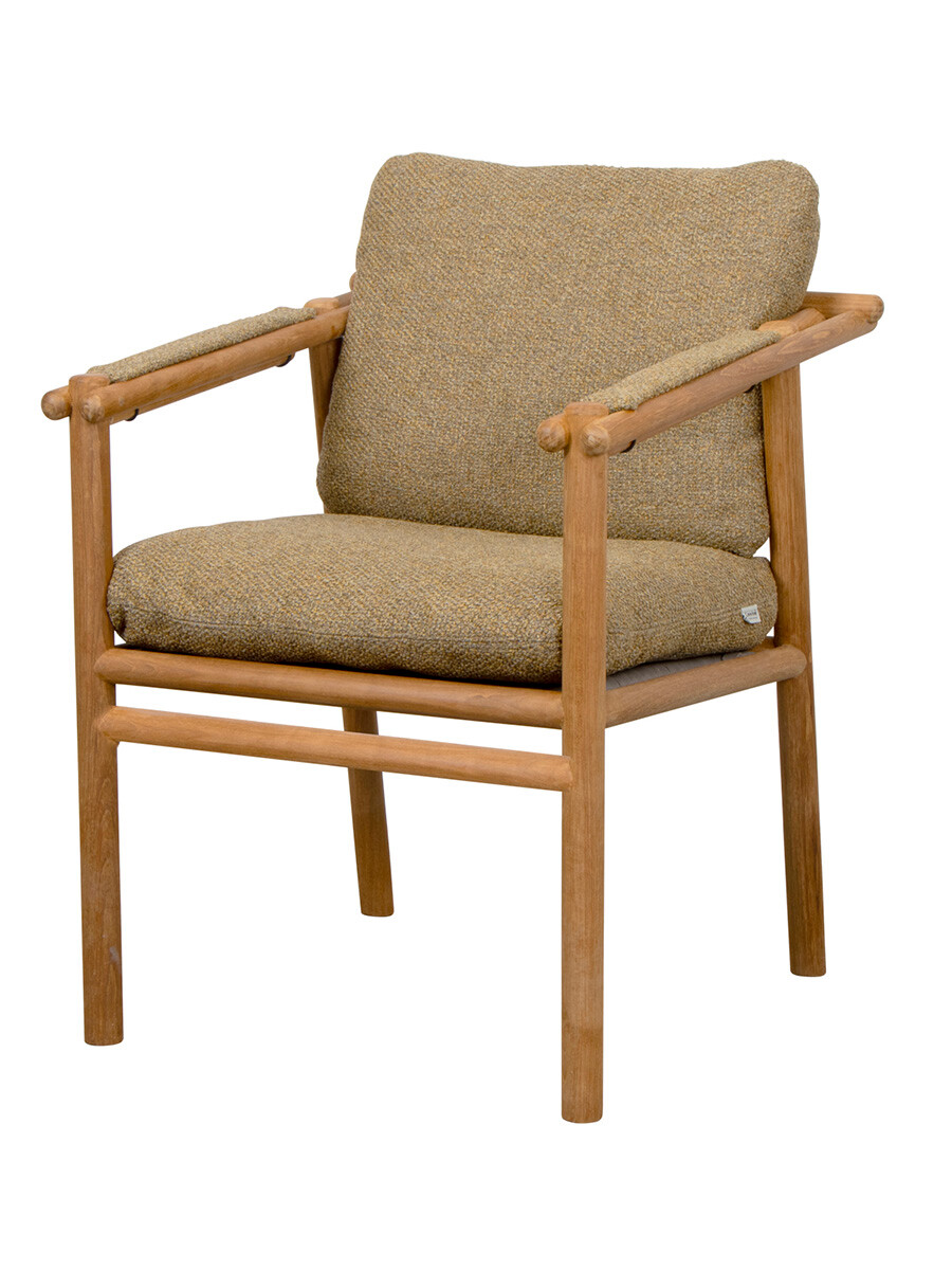 Sticks Chair, teak fra Cane-line (Turmeric Yellow, Cane-line Rise)