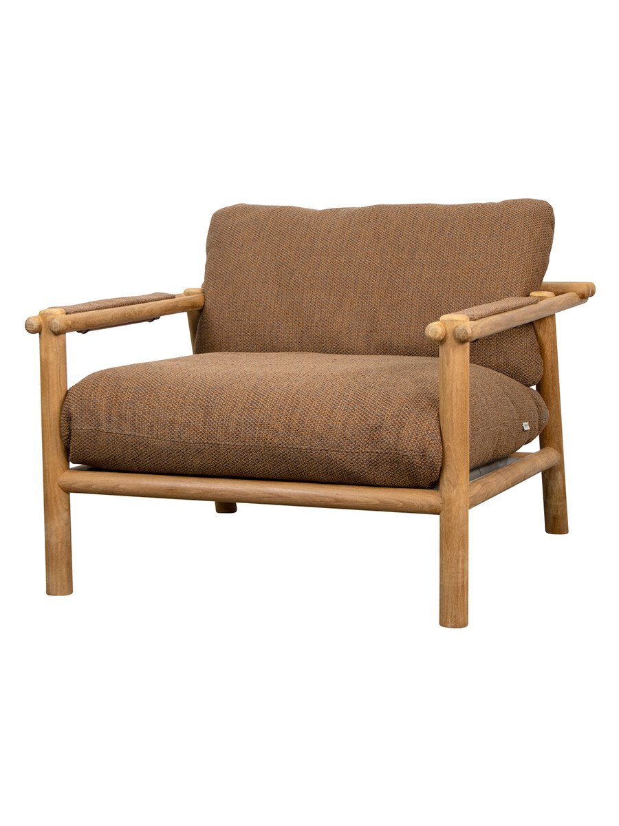 Sticks Lounge Chair, teak fra Cane-line (Umber Brown, Cane-line Rise)