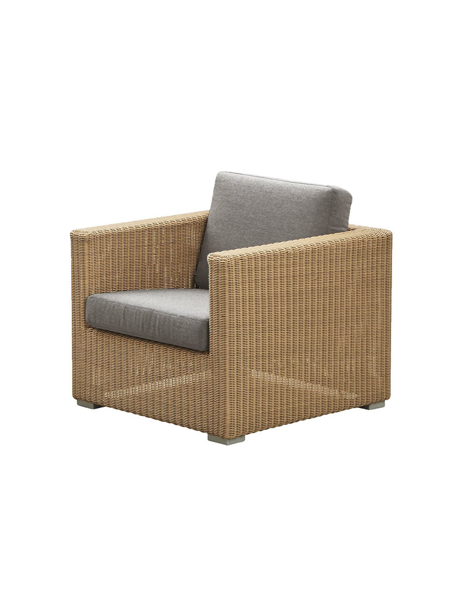 Chester Loungestol fra Cane-line (Natural, Taupe, Cane-line Natté inkl. QuickDry)