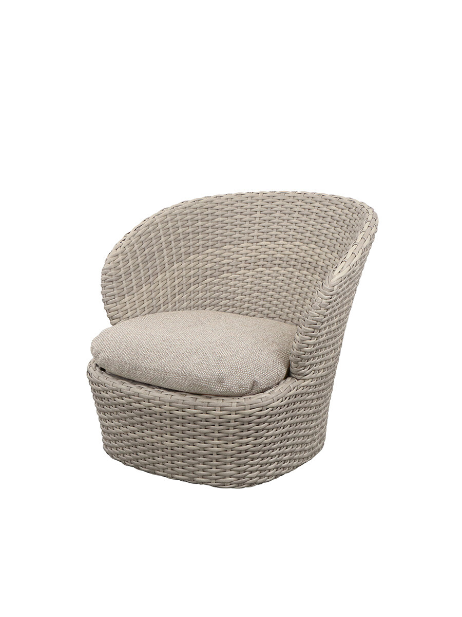 Coast Lounge Chair w. Swivel, sand fra Cane-line (Desert Sand, Cane-line Rise)