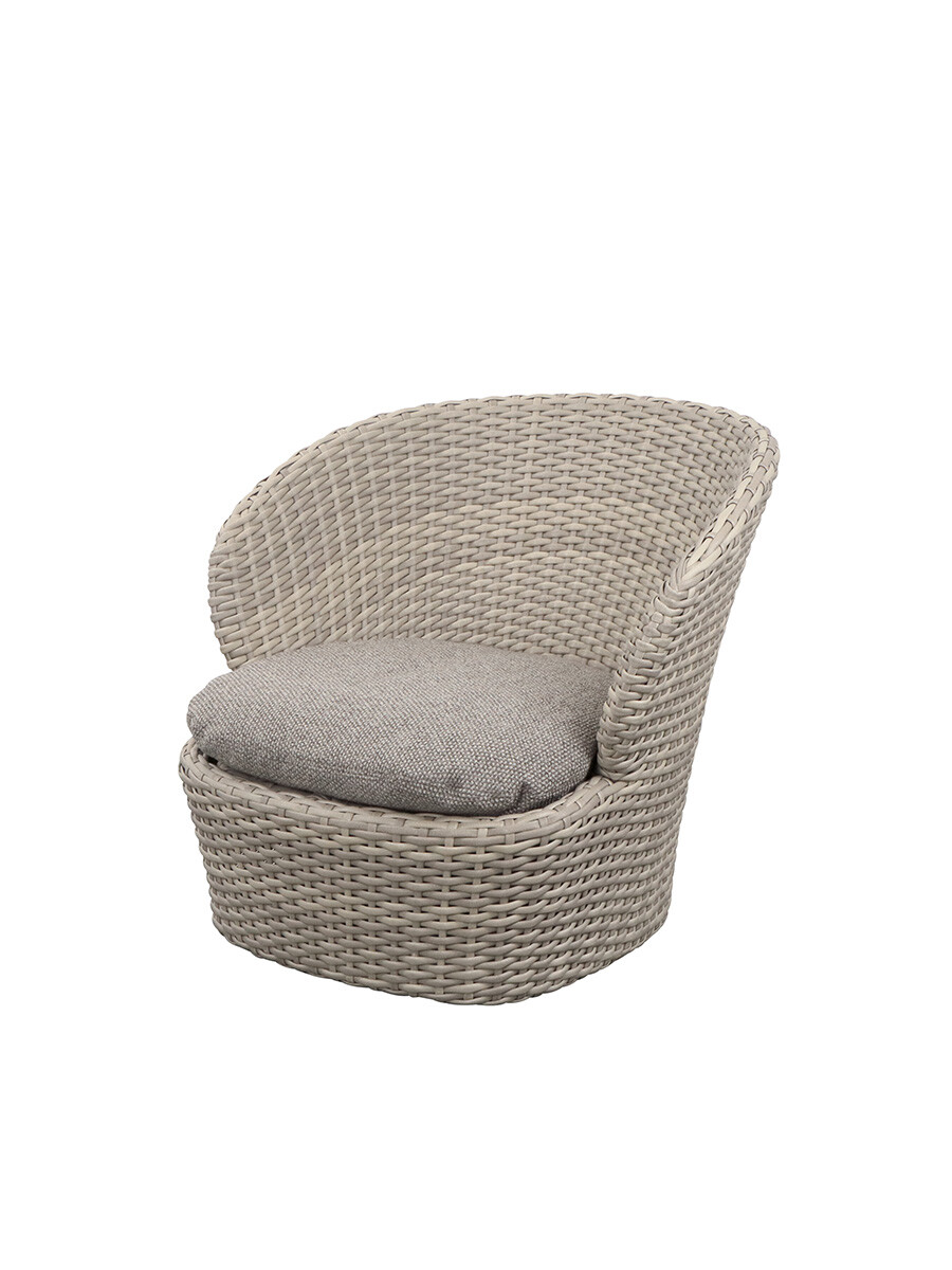 Coast Lounge Chair w. Swivel, sand fra Cane-line (Light Brown, Cane-line Rise)